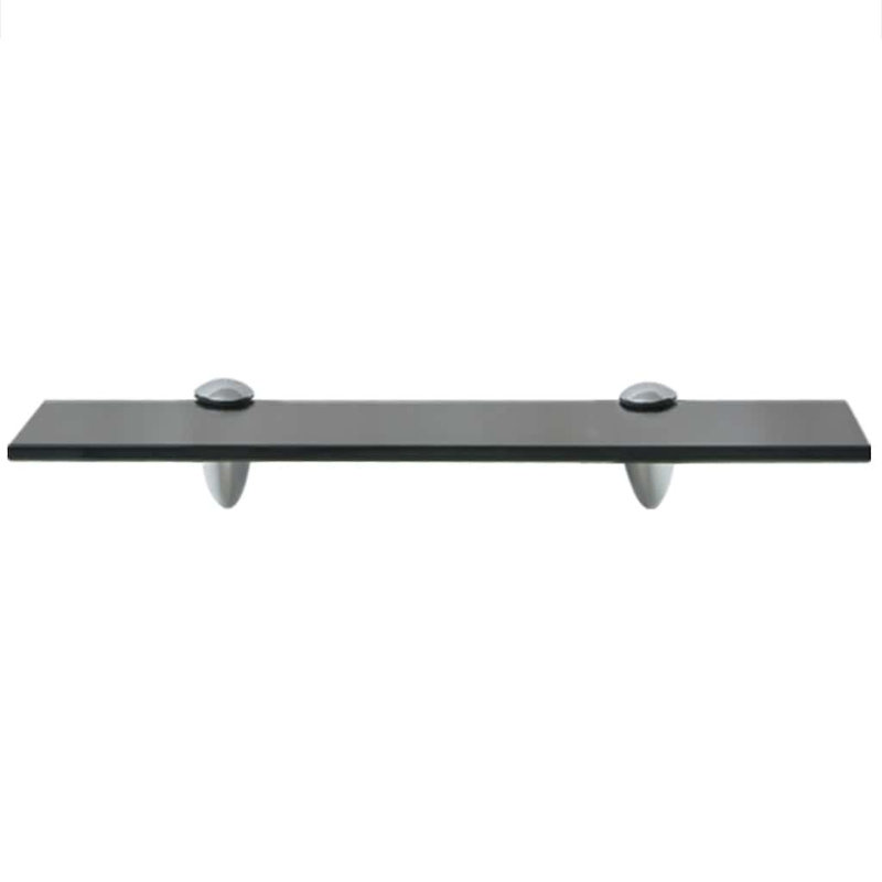 Annalys 2 Piece Floating Shelf, Black, 0.31" H x 15.7" W x 3.9" D