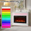 Albury FLAMEKO 19.6cm W White Electric Fireplace