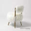 Hailey Chair-Mongolian Lamb-White
