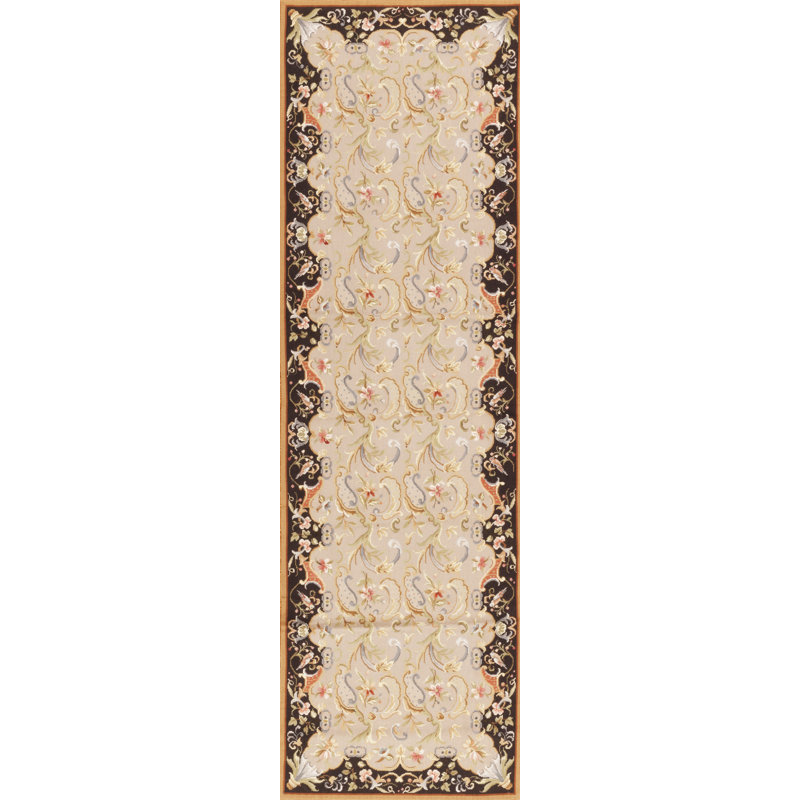 Highland Needleworks Flatweave Wool Area Rug, Runner 2'6" x 8'