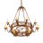Ganon 8 - Light Steel Dimmable Chandelier
