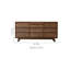 Commode d'appoint en bois massif noyer noir de style moderne