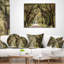 Tunnel à arbres dans la baie de Botany - Coussin décoratif à imprimé paysage