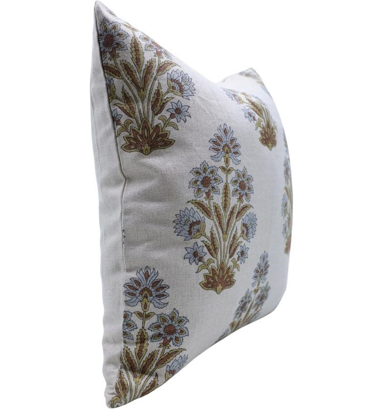 Housse de coussin Fab divine - impression de blocs rétro, Morpankh, H 24 po x l 24 po