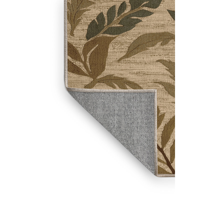  Tapis hawaïen lavable simplifié Botanicals, Carré 7 pi
