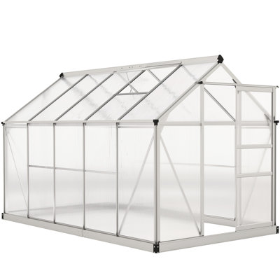 Greenhouse, Walk-In Hot House, Clear PC Board with Sliding Door
