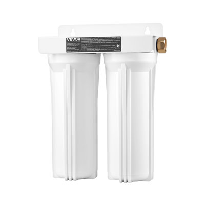 RV Water Filtration System, 2-Cartridge Water Filter System for Campers, Remove Sediments, Chlorine, Bad Tastes, Odors, and Most Contaminants, RV Filter for RVs, Boats, Vans