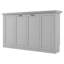 Lit simple pliant gris - Robuste, maximisant l'espace dans l'armoire
