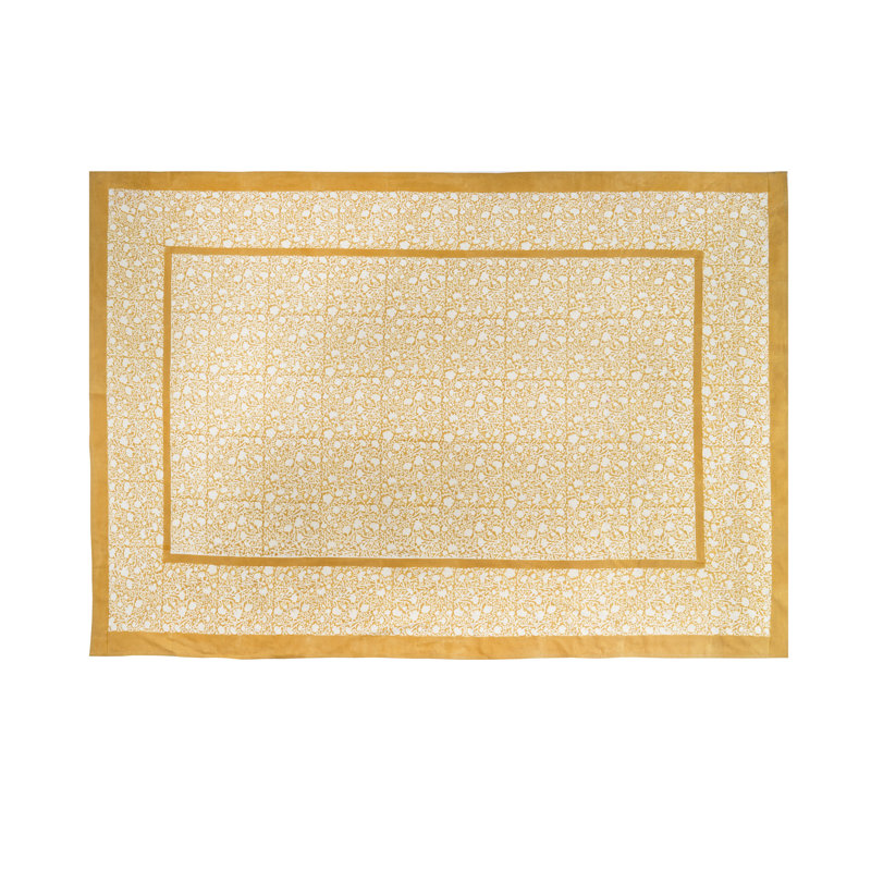 Durkee Rectangular Tablecloth, Dijon, 142" x 71"