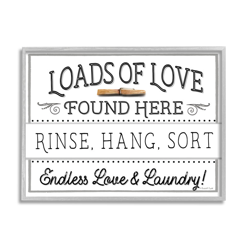 Loads of Love Typography Print on Canvas, 20 x 16