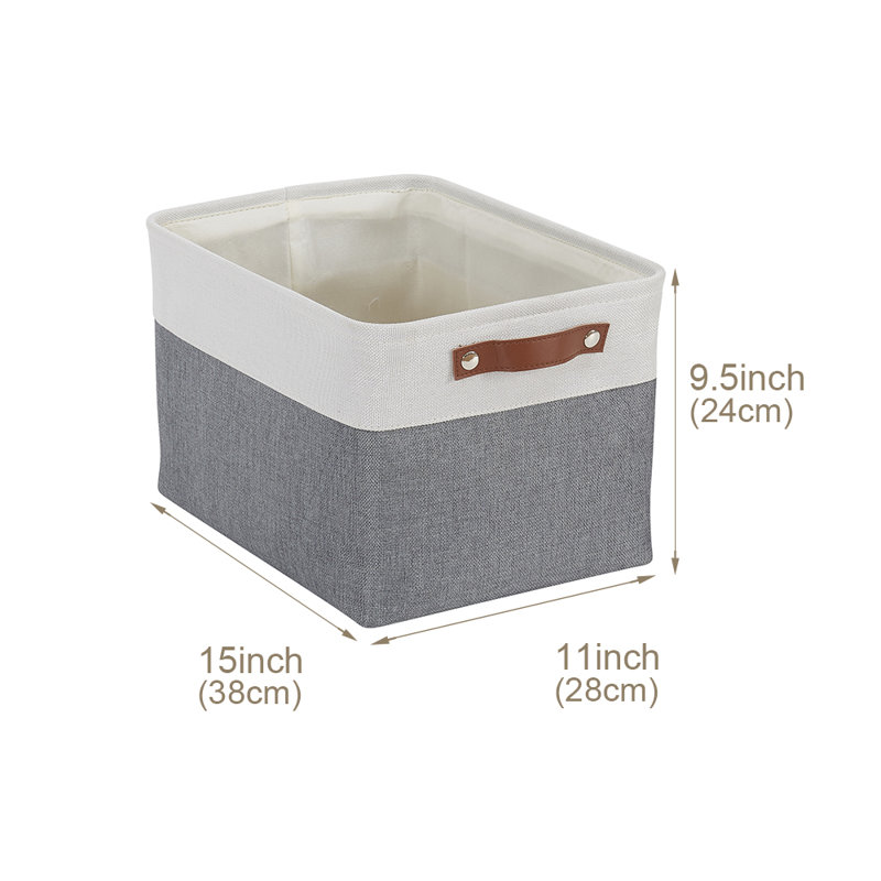Bac en tissu, Gris ardoise, 6