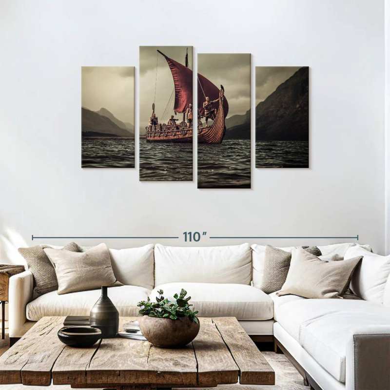 Mehar Viking Boat, 48"H x 75"W