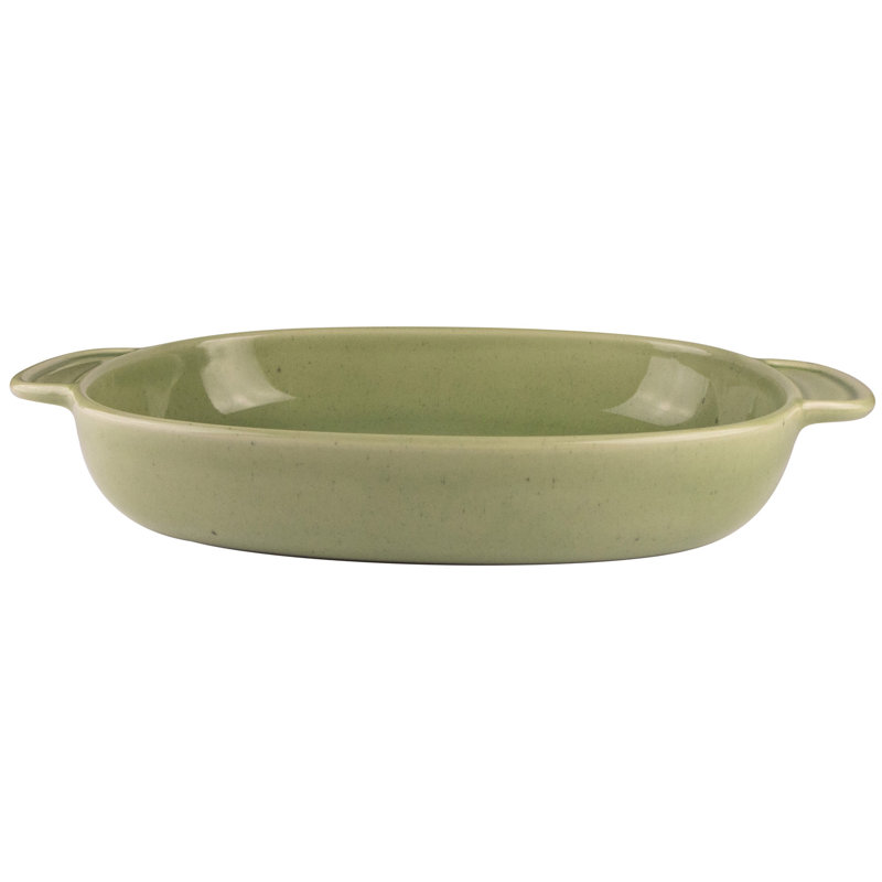 Rôtissoire moucheté vert Mesa Ceramics, 16"