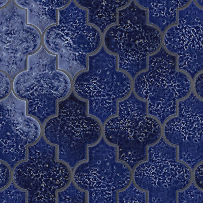 Carreau de sol et mural en porcelaine à motif gothique, 14,3 cm x 20 cm
