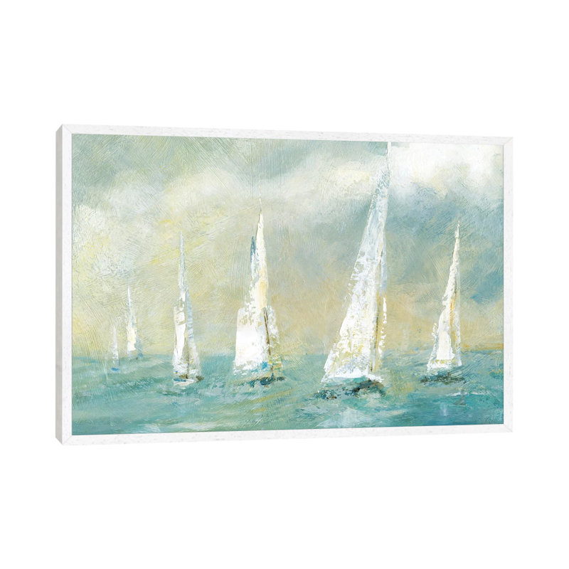 Ocean Breeze by Carol Robinson - Painting on Canvas, 152.5 cm H x 101.5 cm W, White Framed