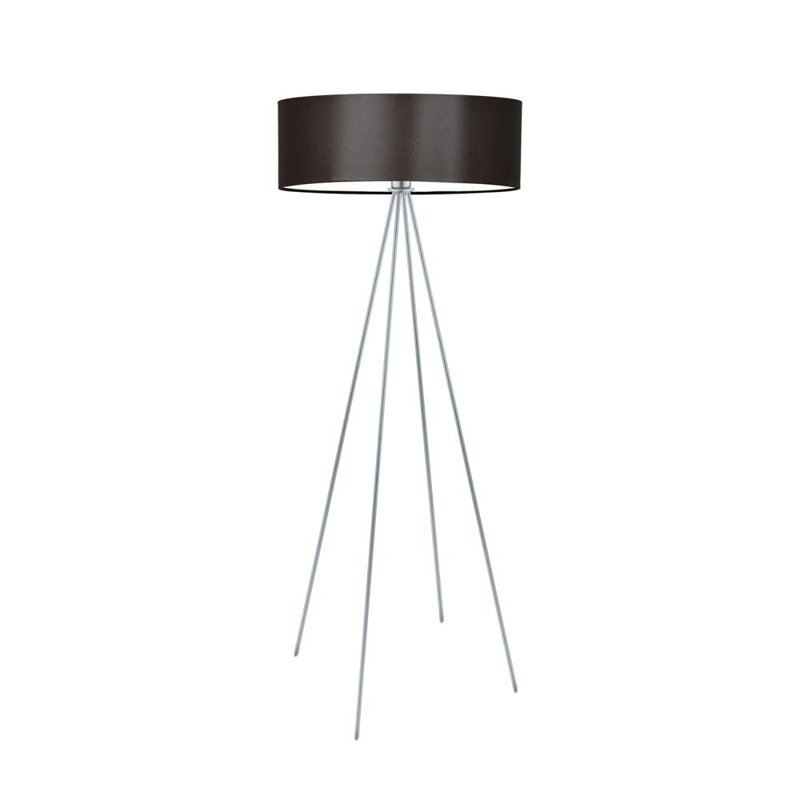 Arnesha 157cm Traditional Floor Lamp, Silver, Brown