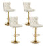 Swivel Adjustable Height Counter Stool With Metal Frame