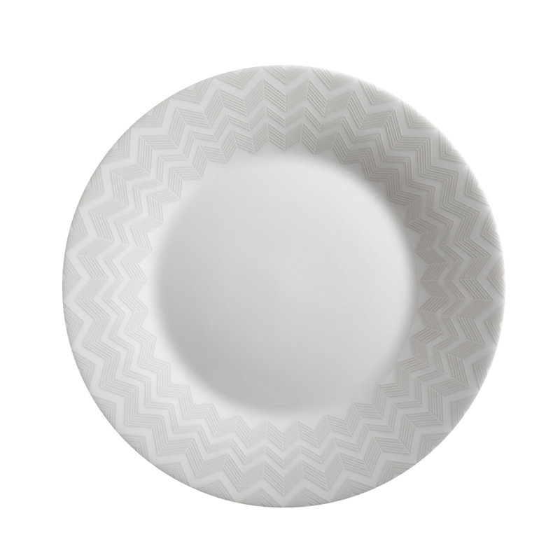 Zig Zag Bone China Salad/Dessert Plate