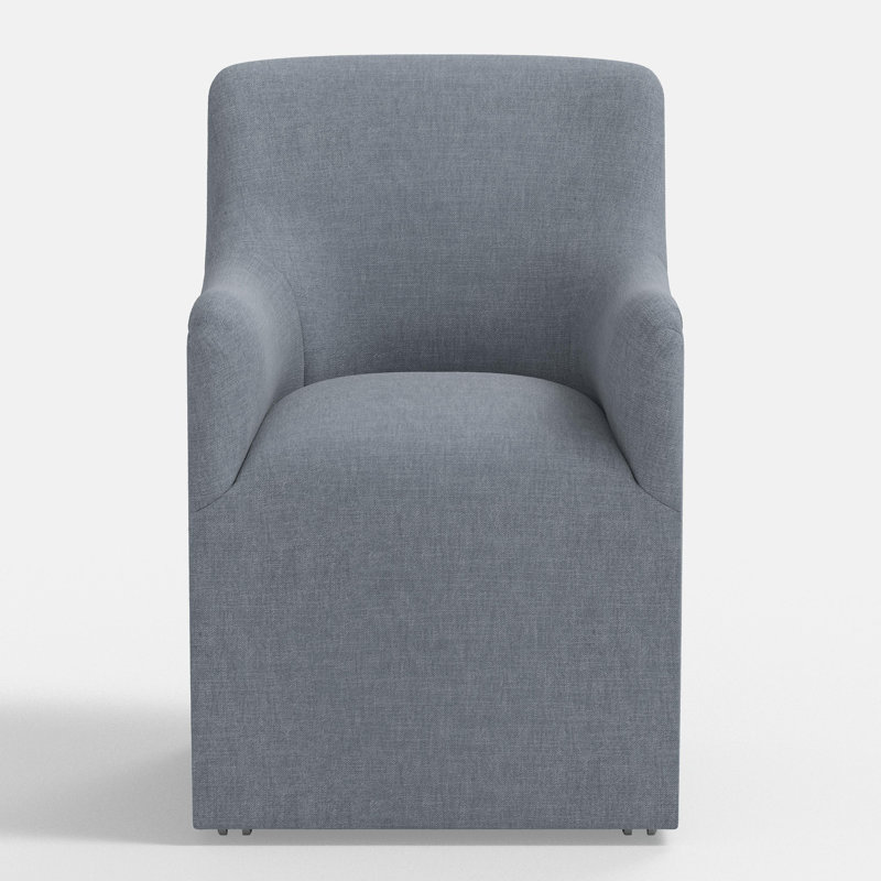 Upholstered Armchair, Performance Textured Weave River