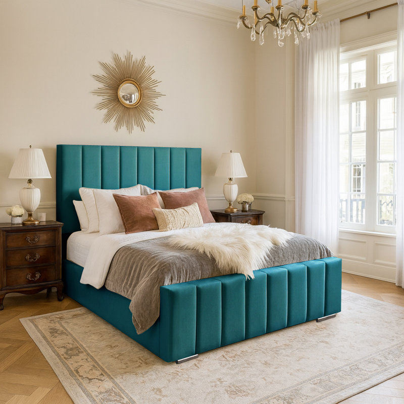 Arlon Upholstered Bed, Mallard, Double (4'6)