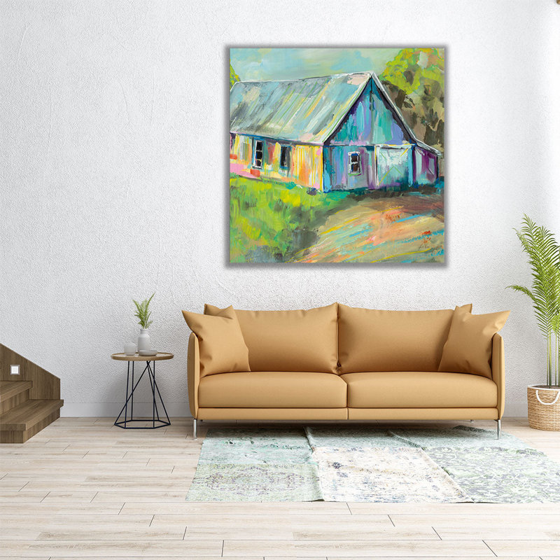 «Going to the Country I», reproduction d'art sur toile, H 24 po x l 24 po