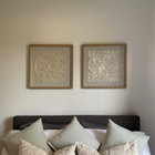 Sand & Stable 2 Piece Cream Shell Handmade Overlapping Shells Geometric ...