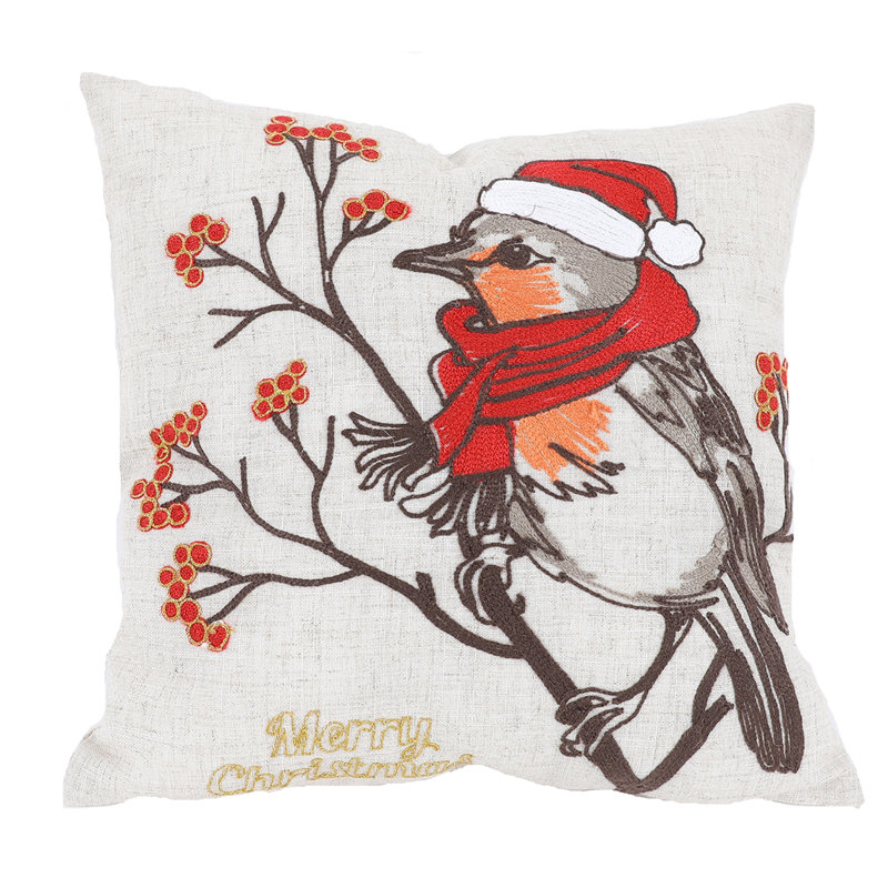  Coussin Bird Crewel