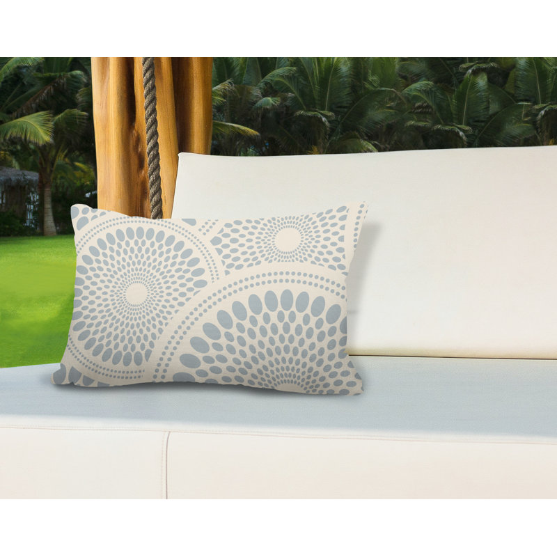 Penn Outdoor Reversible Throw Pillow, Gray