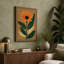 Modern Daisy Botanical - Wrapped Canvas-131764188-131764191
