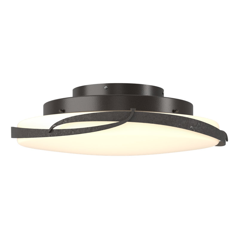 Flora 1 - Light 24.1" Shaded Bowl LED Flush Mount, Oil Rubbed Bronze