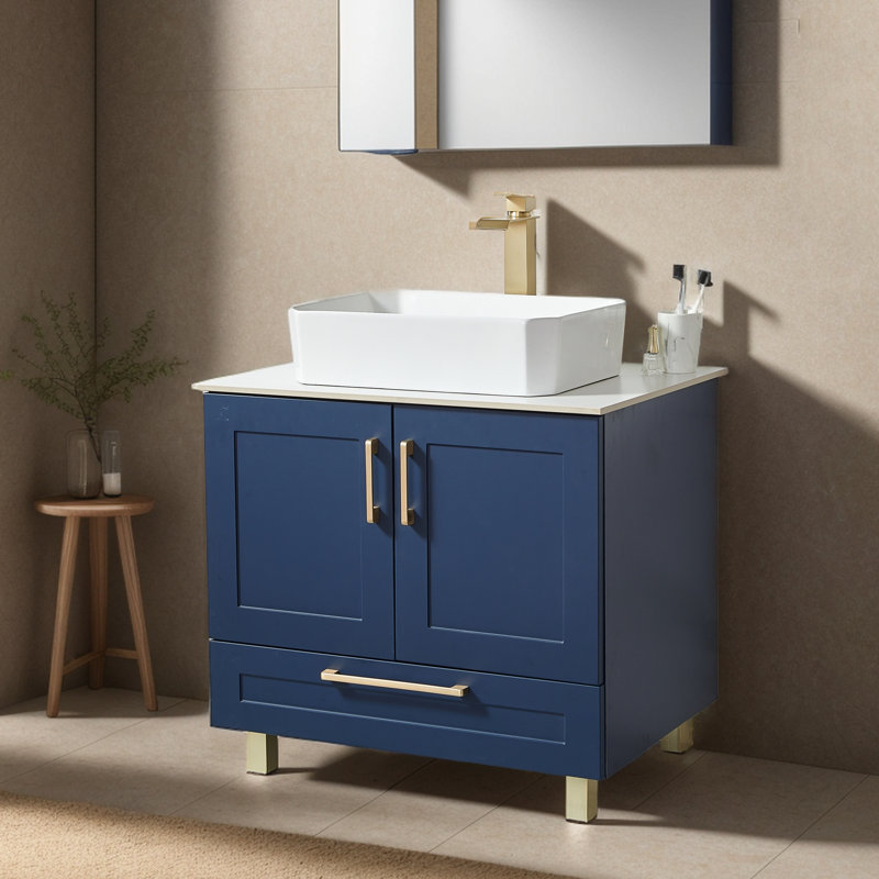 Ensemble de meuble-lavabo simple 24 po Ebony