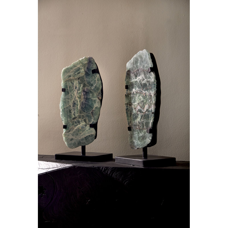 Onyx Lamp on Black Base, Fluorite