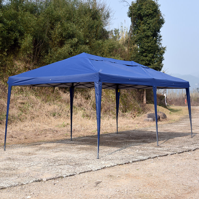 Auvent escamotable l 20 pi X P 10 pi Zermeno, Bleu