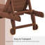 Chaise longue d'extérieur inclinable réglable Audwin