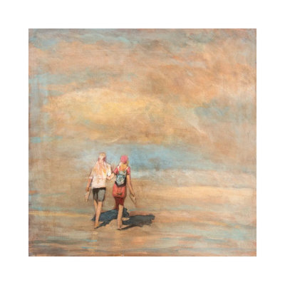 Friend's Walk 1 Piece Wall Art on Canvas