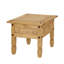 Anjeliett Solid Pine Wood Side End Accent Table 