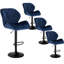 Dequavious Swivel Upholstered Adjustable Height Counter Stool with Metal Frame-1219809669-1125359101