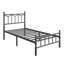 Lit en métal robuste, sommier sans sommier, sans bruit-1122103502