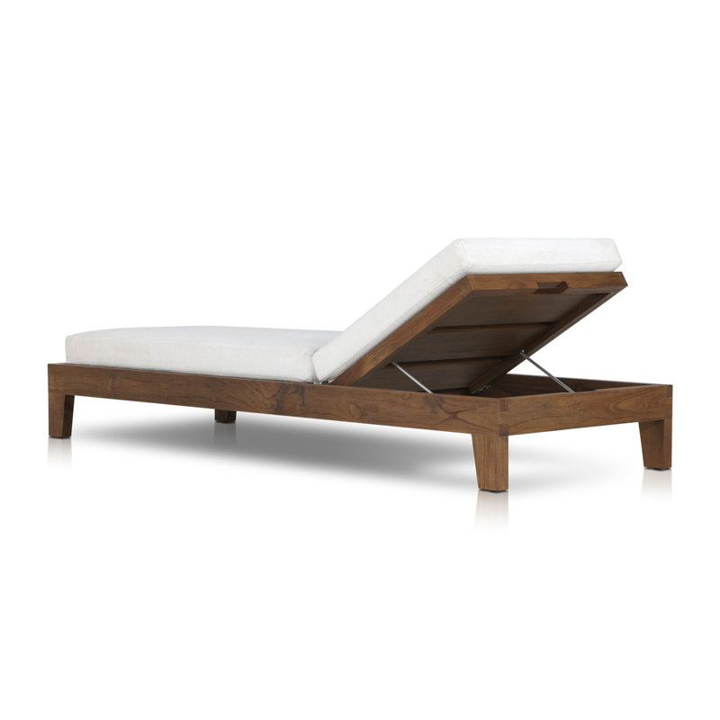 Verona Outdoor Teak Chaise Lounge