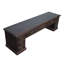 Console en bois massif 64,6 "