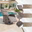 Esquer 59" Outdoor Wicker Poolside Reclining Swivel Single Chaise Lounge With Adjustable Recliner And Cushions-619011229