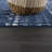 Dounia Transitional Performance Navy Blue/White Area Rug-1031944751