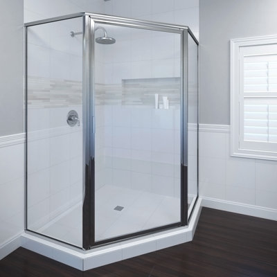Deluxe 65'' W 65.125'' H Framed Neo-angle Reversible Shower Enclosure