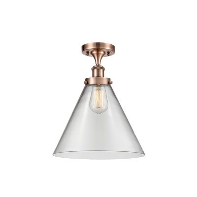 Plafonnier semi-encastré 1 lumière Ballston Urban Cone