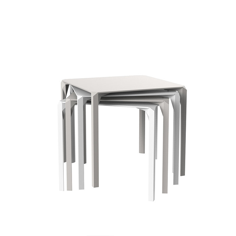 Quartz Dining Table, 31" W x 31" L, Ecru