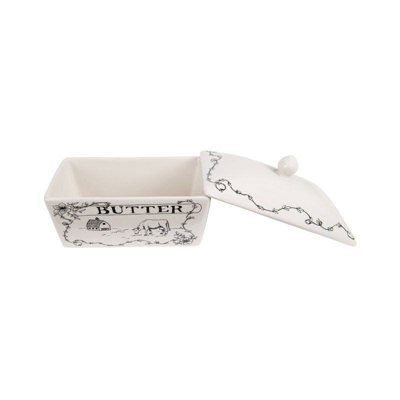 August Grove® Kiser Butter Dish
