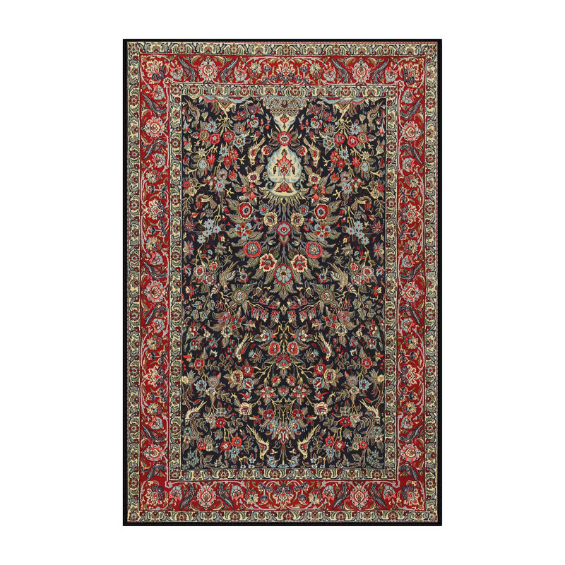 Tapis oriental rouge / noir Kinsley, Rectangle 5 pi x 7 pi