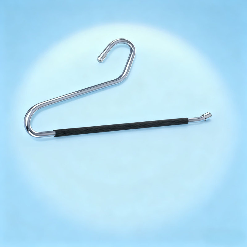Cintres robustes pour pantalons en métal avec revêtement en caoutchouc antidérapant - Conception ouverte pour les pantalons, les jeans et les pantalons - Solution d'organisation de garde-robe peu encombrante