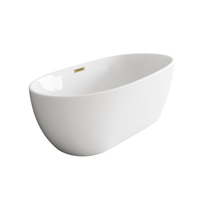 Hudepohl 54'' x 29'' Soaking Acrylic Bathtub