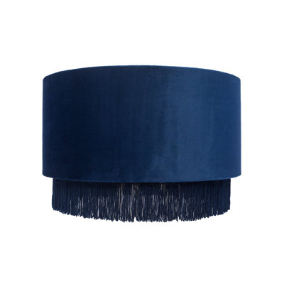 Velvet Drum Lamp Shade